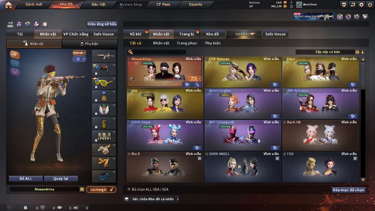 shop acc cf uy tin gia re